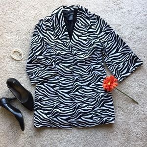 INC Zebra Jacket